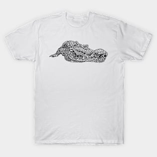 Crocodile tshirt hand drawn croc T-Shirt